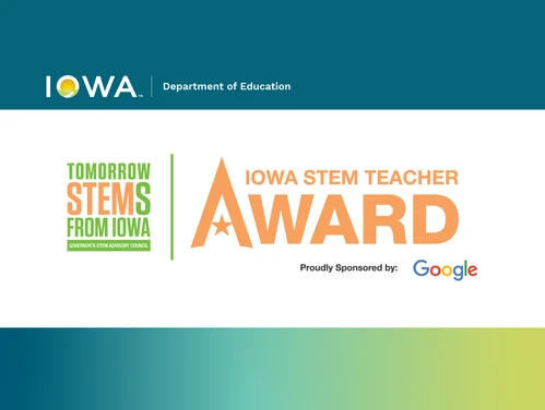 Iowa STEM Teacher Award logo
